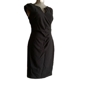 Le Chateau Black Sleeveless Midi Dress Medium